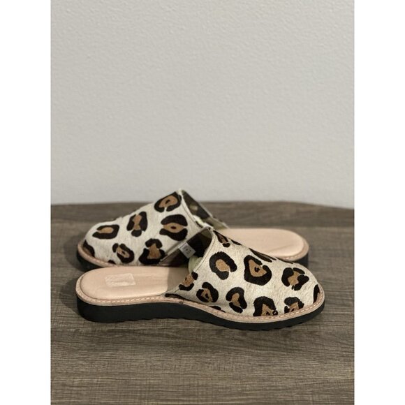 Two Thousand Never Cheetah Print Calf Hair Mules Slides Size 8 Made In USA - Picture 4 of 13